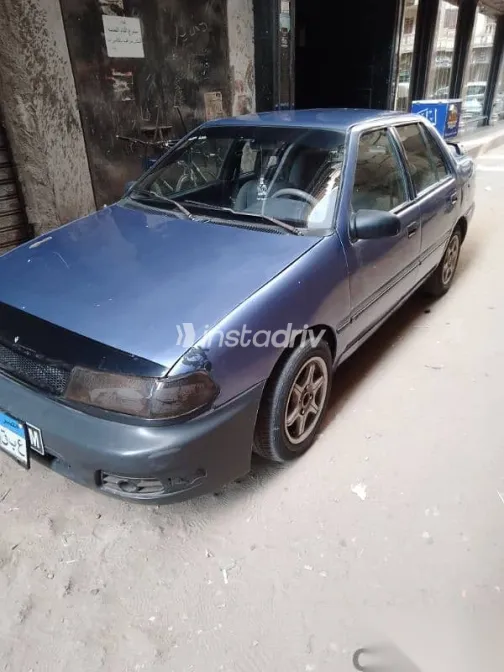 هيونداي اكسيل 1995 أزرق غامق مستعملة للبيع - 8