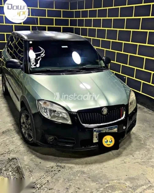 سكودا فابيا 2010 أخضر مستعملة للبيع - 3