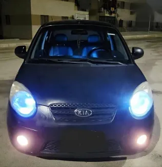 كيا بيكانتو 2009 أسود مستعملة للبيع