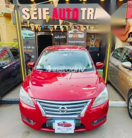 نيسان سنترا 2019 أحمر مستعملة للبيع - 1