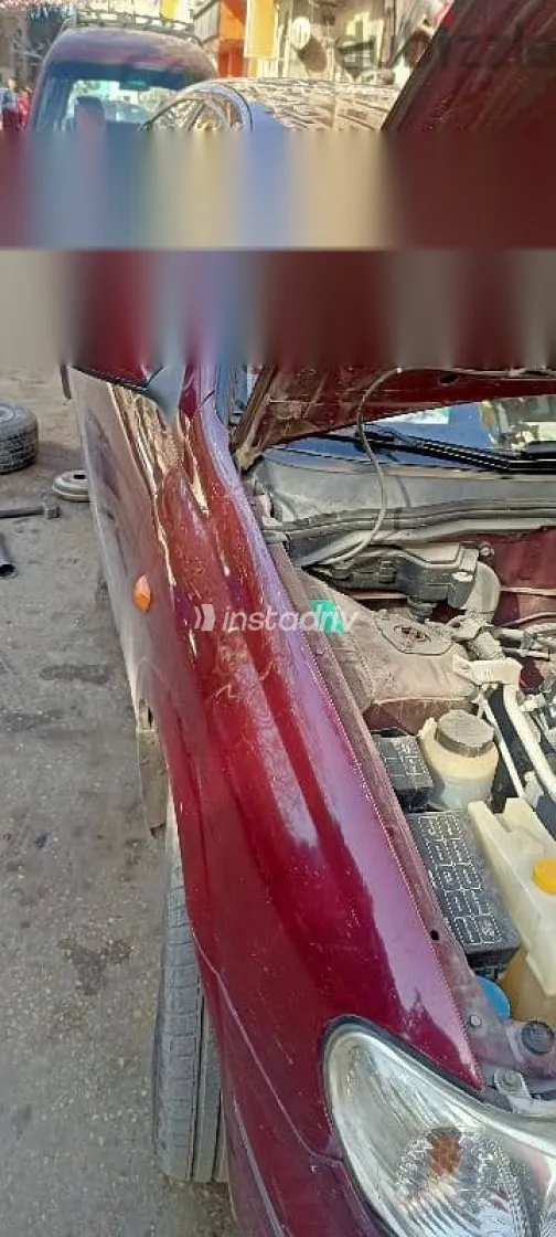 نيسان صنى 2008 أحمر مستعملة للبيع - 3