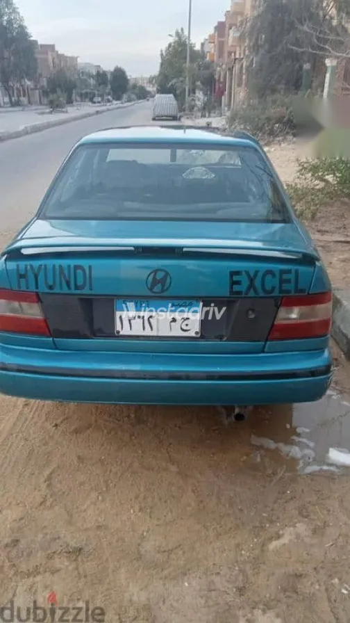 هيونداي اكسيل 1995 أخضر مستعملة للبيع - 2