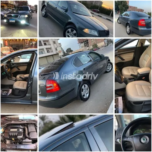 سكودا اوكتافيا A5 2007 رمادي غامق مستعملة للبيع - 1