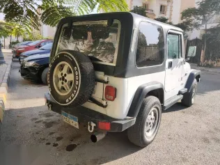 جيب رانجلر 1995 أبيض مستعملة للبيع