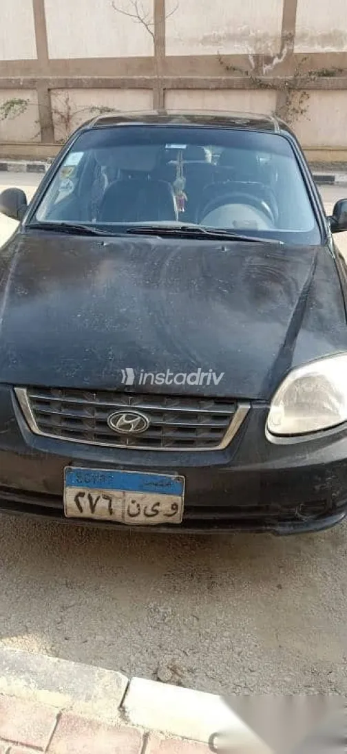 هيونداي فيرنا 2007 أسود مستعملة للبيع - 5