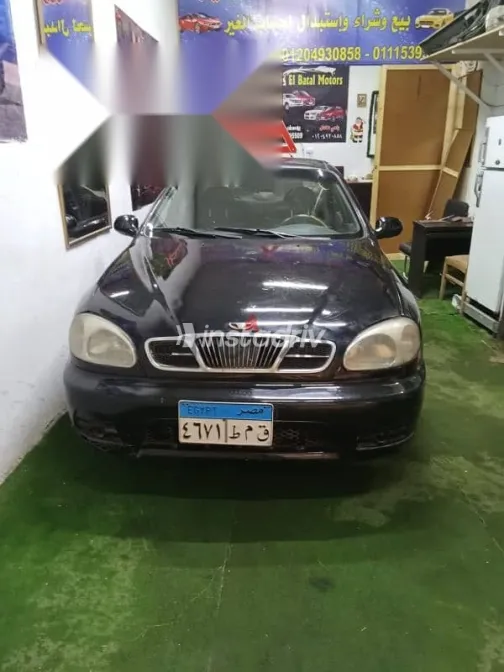 دايو لانوس 2002 أسود مستعملة للبيع - 5