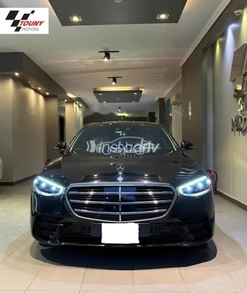 مرسيدس S 450 2022 أسود مستعملة للبيع - 2