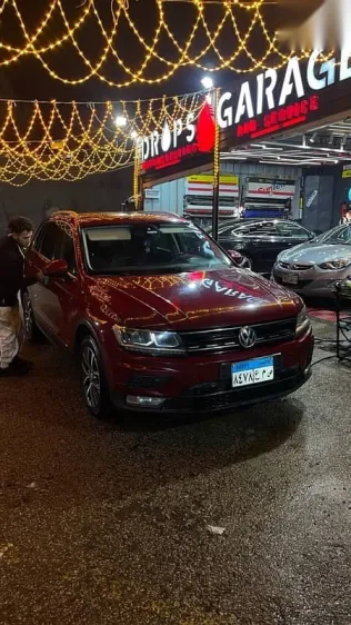 فولكس فاغن تيجون 2018 أحمر مستعملة للبيع