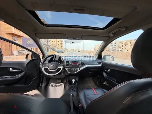 كيا بيكانتو 2015 أسود مستعملة للبيع - 8