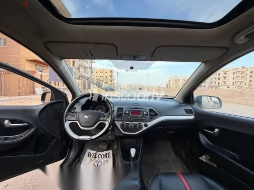 كيا بيكانتو 2015 أسود مستعملة للبيع - 9