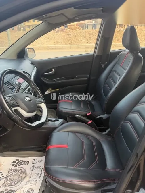 كيا بيكانتو 2015 أسود مستعملة للبيع - 10