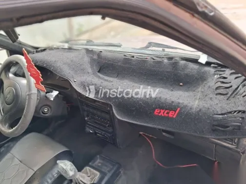 هيونداي اكسيل 1996 أبيض مستعملة للبيع - 7