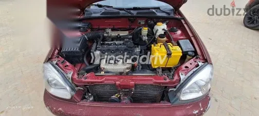 دايو لانوس 1998 أحمر مستعملة للبيع - 4