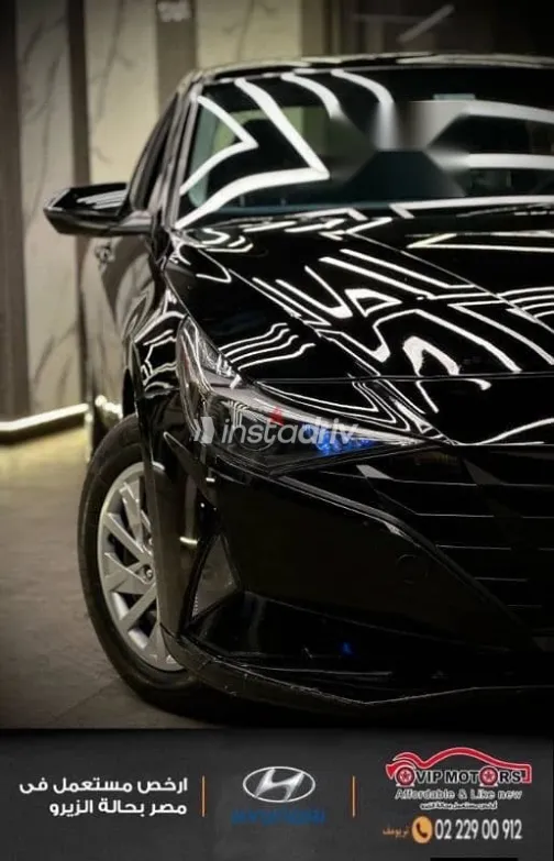 هيونداي إلنترا 2021 أسود مستعملة للبيع - 4