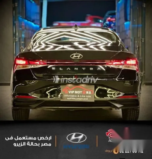 هيونداي إلنترا 2021 أسود مستعملة للبيع - 7