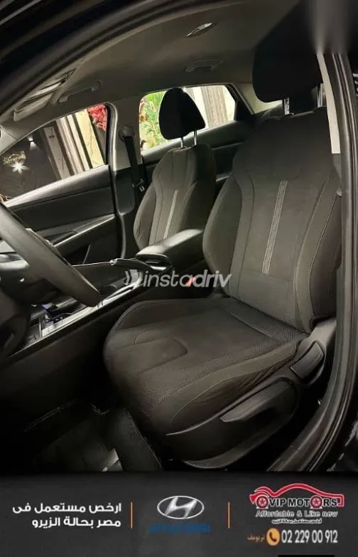هيونداي إلنترا 2021 أسود مستعملة للبيع - 8