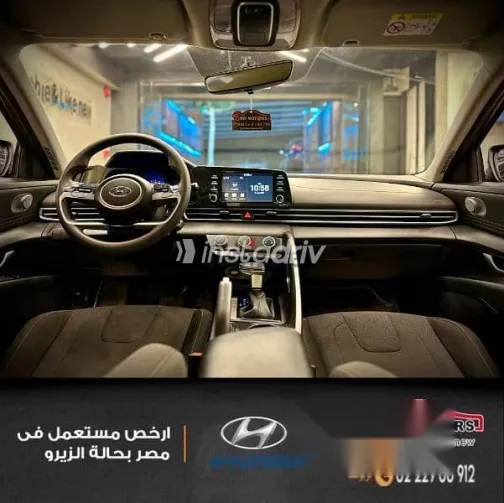 هيونداي إلنترا 2021 أسود مستعملة للبيع - 10