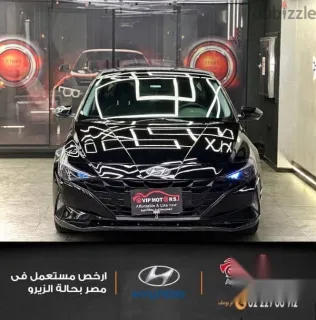 هيونداي إلنترا 2021 أسود مستعملة للبيع