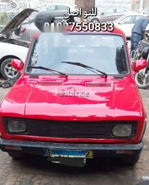 فيات 128 1988 أحمر مستعملة للبيع - 4