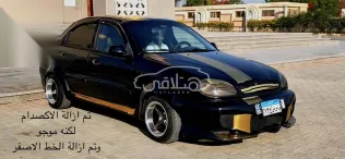 دايو لانوس 2007 أسود مستعملة للبيع