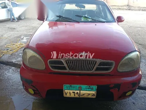 دايو لانوس 2004 أحمر مستعملة للبيع - 3