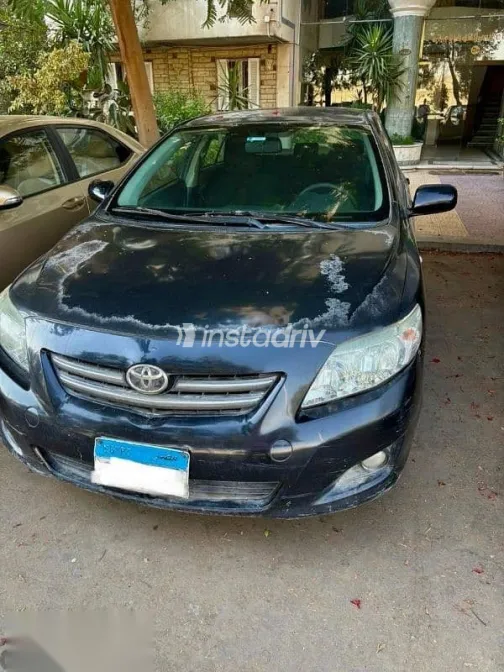 تويوتا كورولا 2008 أسود مستعملة للبيع - 1
