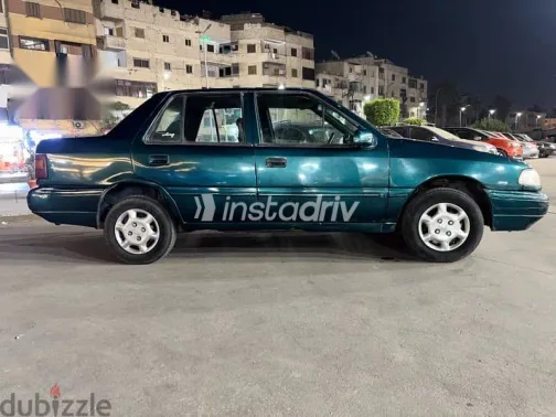 هيونداي اكسيل 1997 أخضر مستعملة للبيع - 2