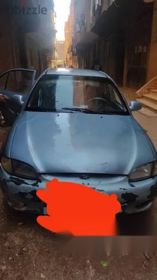 هيونداي اكسنت 1998 أزرق غامق مستعملة للبيع