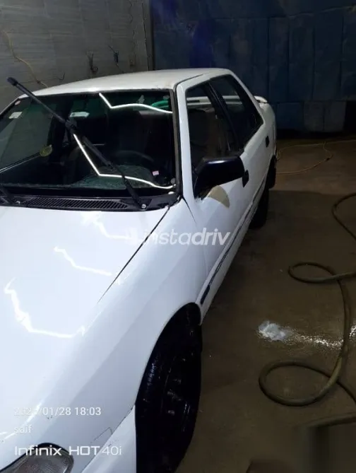 هيونداي اكسيل 1995 أبيض مستعملة للبيع - 4