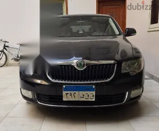 سكودا سوبيرب 2014 أسود مستعملة للبيع