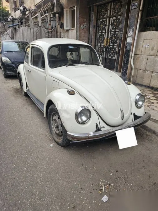 فولكس فاغن بيتل 1968 أبيض مستعملة للبيع - 1