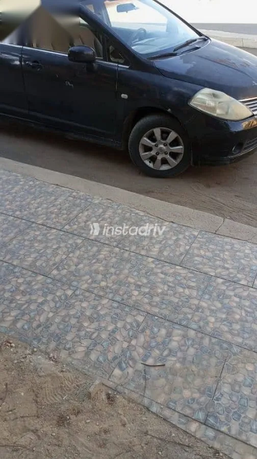 نيسان تيدا 2007 أسود مستعملة للبيع - 5