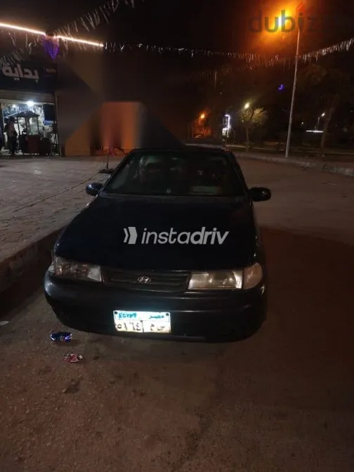 هيونداي اكسيل 1993 أزرق غامق مستعملة للبيع - 2