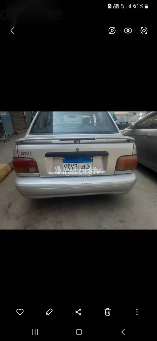 كيا برايد 2001 فضي مستعملة للبيع - 1