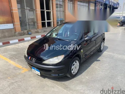 بيجو 206 2007 أسود مستعملة للبيع - 1