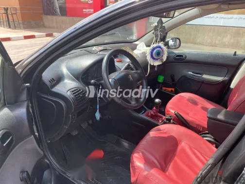 بيجو 206 2007 أسود مستعملة للبيع - 2