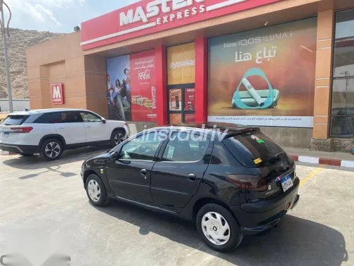 بيجو 206 2007 أسود مستعملة للبيع - 5