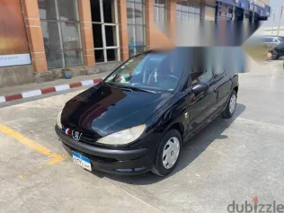 بيجو 206 2007 أسود مستعملة للبيع
