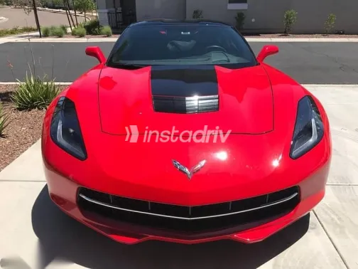 شيفروليه كورفيت 2015 أحمر مستعملة للبيع - 2