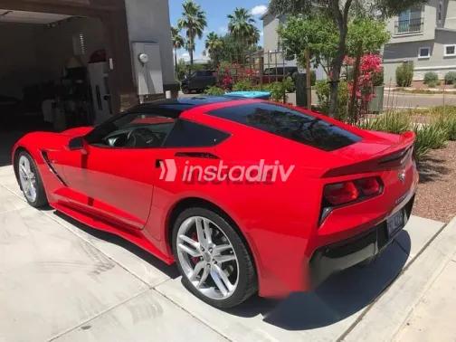 شيفروليه كورفيت 2015 أحمر مستعملة للبيع - 3