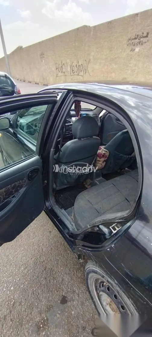 دايو لانوس 2008 أسود مستعملة للبيع - 3