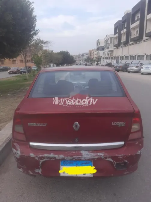رينو لوجان 2010 أحمر غامق مستعملة للبيع - 4