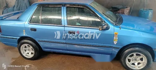 هيونداي اكسيل 1996 أزرق غامق مستعملة للبيع - 4