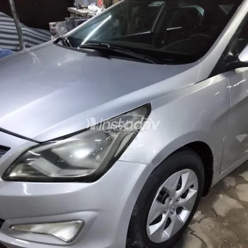 هيونداي سولاريس 2016 أبيض مستعملة للبيع - 7