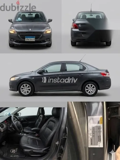 بيجو 301 2016 فضي مستعملة للبيع - 1