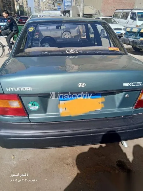هيونداي اكسيل 1997 أخضر مستعملة للبيع - 2