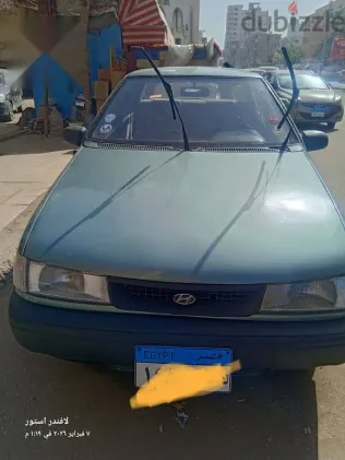 هيونداي اكسيل 1997 أخضر مستعملة للبيع