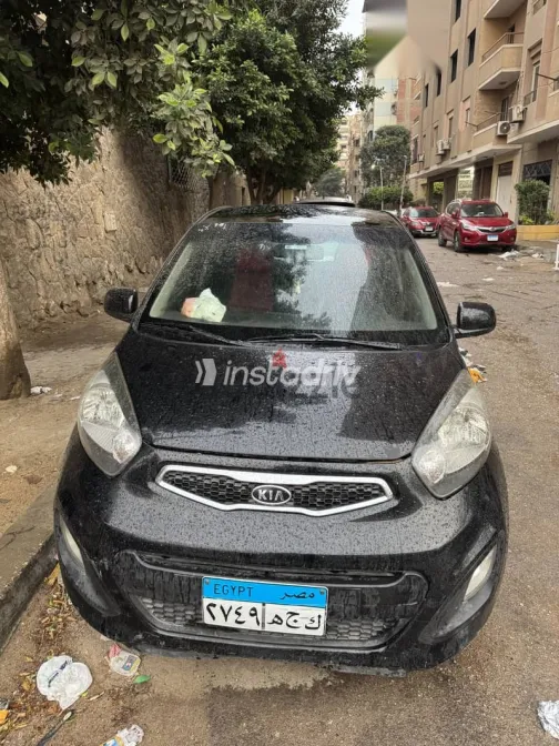 كيا بيكانتو 2012 أسود مستعملة للبيع - 1