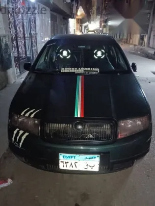 سكودا فابيا 2002 أخضر مستعملة للبيع