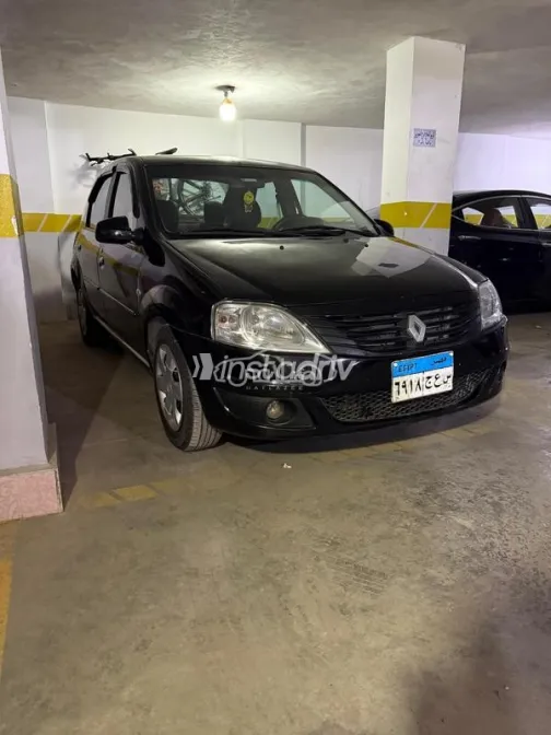 رينو لوجان 2010 أسود مستعملة للبيع - 2